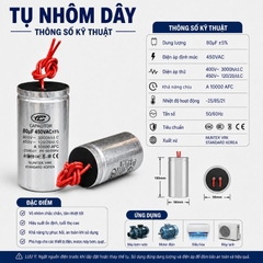 Tụ Nhôm Dây 80uF - 450V