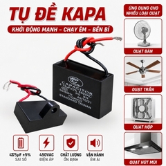 Tụ Đề Kapa Vuông Tinh Chi 4.75uF 450VAC