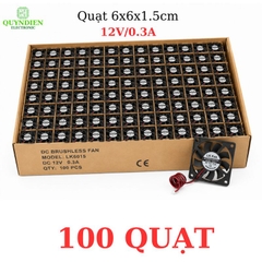Quạt Tản Nhiệt 6x6x1.5cm 12V/0.3A dùng tản nhiệt cho máy hàn, CNC