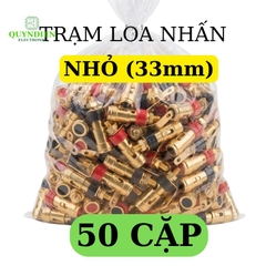 Trạm Loa Nhấn Vàng Loại Nhỏ 33mm Đỏ/Đen