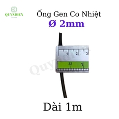 Gen co nhiệt size 2mm màu Đen