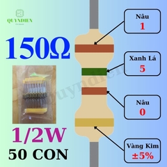 Điện trở Đài Loan 1/2W - 150R