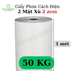 Giấy Phim Cách Điện Trắng 2 Mặt Xù Dày 0.2mm