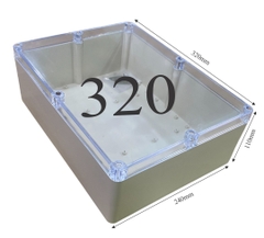 Hộp Nhựa Vy Anh 320x240x110mm Màu Trắng Nắp Trong