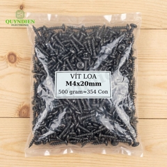 Ốc Vít M4x20mm Taiwan Ren Thưa Nhọn