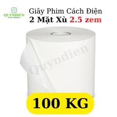 Giấy Phim Cách Điện Trắng 2 Mặt Xù Dày 0.25mm