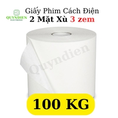 Giấy Phim Cách Điện Trắng 2 Mặt Xù Dày 0.3mm