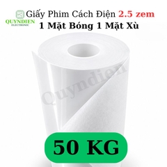 Giấy Phim Cách Điện 1 Mặt Bóng 1 Mặt Xù Dày 0.25mm