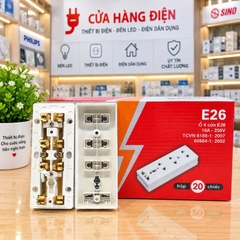 Ổ Cắm Điện 4 Cửa Công Suất 2200W E26