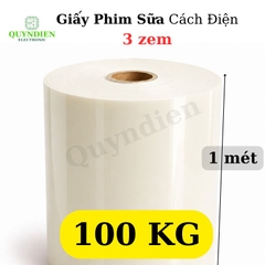 Giấy Phim Sữa Cách Điện 2 Mặt Bóng Dày 0.3mm