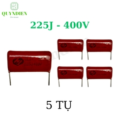 Tụ Kẹo Nâu đỏ CL21 225J 400V