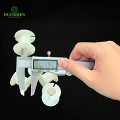 Lõi Khuôn Nhựa Audio 2 Đầu Tròn Màu Trắng Sữa