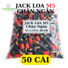 Trạm Loa Ampli Jack Loa Đôi Đỏ Đen M5 Chân Ngắn