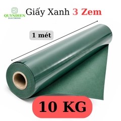 Giấy Xanh Cách Điện 1 Mặt Bóng 1 Mặt Xù Dày 0.3mm