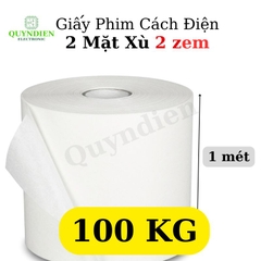 Giấy Phim Cách Điện Trắng 2 Mặt Xù Dày 0.2mm