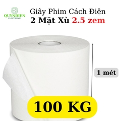 Giấy Phim Cách Điện Trắng 2 Mặt Xù Dày 0.25mm