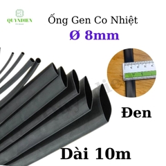 Gen co nhiệt size 8mm màu đen