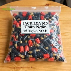Trạm Loa Ampli Jack Loa Đôi Đỏ Đen M5 Chân Ngắn