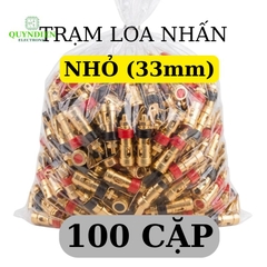 Trạm Loa Nhấn Vàng Loại Nhỏ 33mm Đỏ/Đen