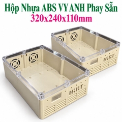 Hộp nhựa Phay sẵn IGBT nắp mica Trong 320x240x110mm