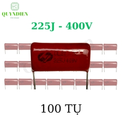 Tụ Kẹo Nâu đỏ CL21 225J 400V