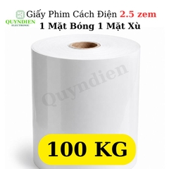 Giấy Phim Cách Điện 1 Mặt Bóng 1 Mặt Xù Dày 0.25mm