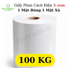 Giấy Phim Cách Điện 1 Mặt Bóng 1 Mặt Xù Dày 0.3mm