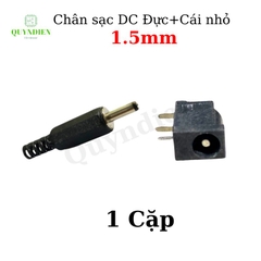 Jack, Giắc sạc DC 1.5mm Loại nhỏ (Đực + Cái)
