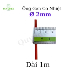 Gen co nhiệt size 2mm màu Đỏ