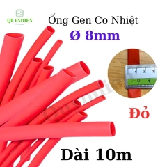 Gen co nhiệt size 8mm màu đỏ