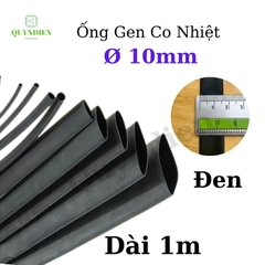 Gen co nhiệt size 10mm màu đen