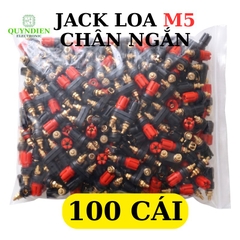Trạm Loa Ampli Jack Loa Đôi Đỏ Đen M5 Chân Ngắn