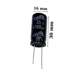 Tụ Lọc Nguồn 4700uF/35V Màu ĐEN