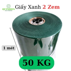 Giấy Xanh Cách Điện 1 Mặt Bóng 1 Mặt Xù Dày 0.2mm