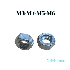 Tán đai ốc M3 M4 M5 M6 giá 100 con - Linhkien HCM
