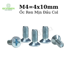Ốc Vít M4x10mm Ren Mịn, Đầu Col