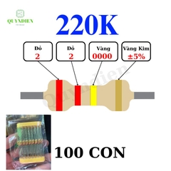 Điện trở Đài Loan 1/4W - 220K