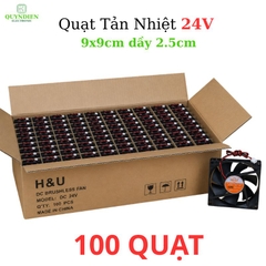 Quạt Tản Nhiệt 24V 9x9cm dày 2.5cm
