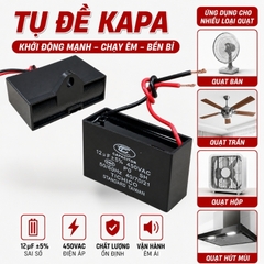 Tụ Đề Kapa Vuông Tinh Chi 12uF 450VAC