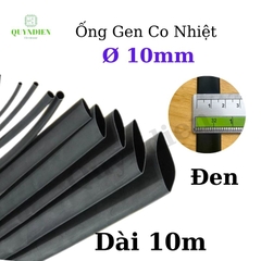 Gen co nhiệt size 10mm màu đen