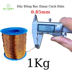 Dây ĐỒNG bọc emay cách điện size 0.85mm - Cuộn 1Kg