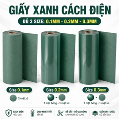 Giấy Xanh Cách Điện Dày 0.1mm