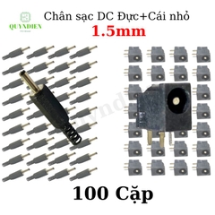 Jack, Giắc sạc DC 1.5mm Loại nhỏ (Đực + Cái)