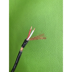 1 mét dây tín hiệu chống nhiễu 3 pin màu đen 4.5mm. Dây linde 3 ruột