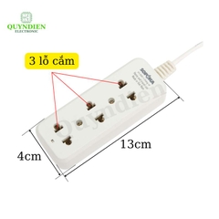 Ổ Cắm 3 Cửa 1200W - VAT -  Ổ cắm 3 cửa 1200W 3B5