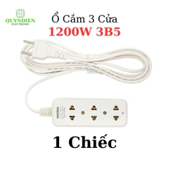 Ổ Cắm 3 Cửa 1200W 3B5 Thiết Kế Gọn Gàng An Toàn Tiện Dụng