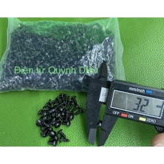 Ốc vít 3mm dài 8mm ĐEN (túi 1Kg =1000 gam)