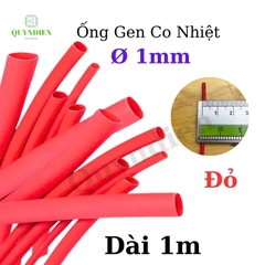 Gen co nhiệt size 1mm màu đỏ