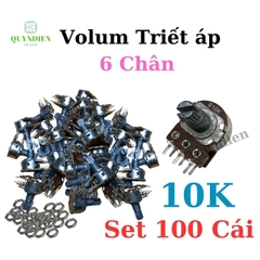 Volum biến trở Triết áp đôi 6 chân WH148 B10K