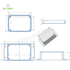 Hộp Nhựa WANCHI 100X75X50mm Màu Trắng